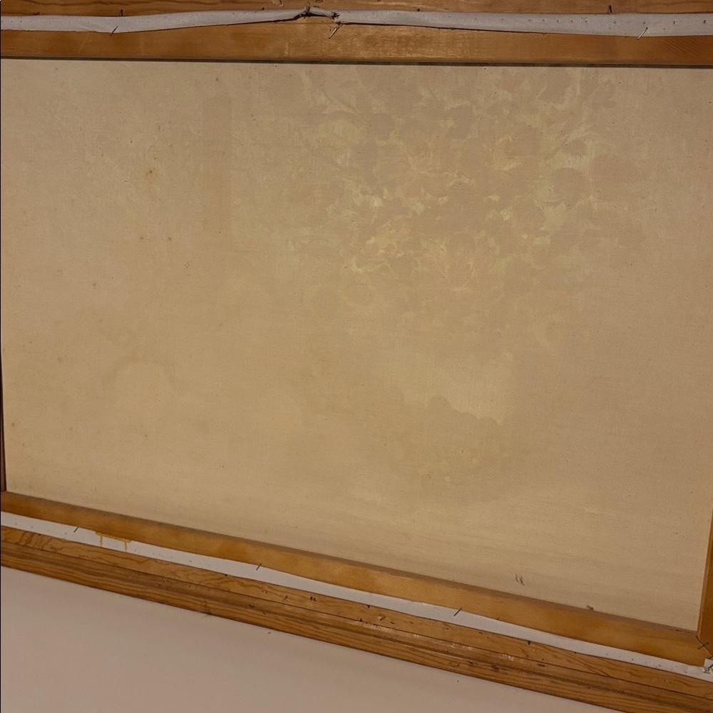 Vintage Floral Wine & Fruit Still Life Painting Gold Wood Frame Original Art - Picture 11 of 17